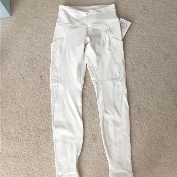 lululemon athletica Pants - NWT lululemon white keep score tight legging 6